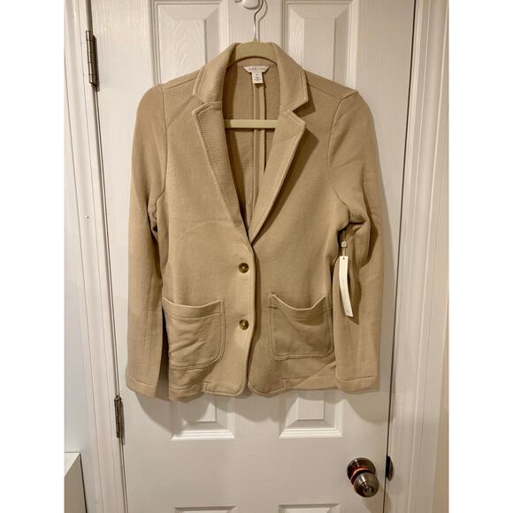 CASLON Tan Blazer Size XS NEW WITH TAGS NWT Beige Tan Khaki Spring Summer Coat - Picture 3 of 7